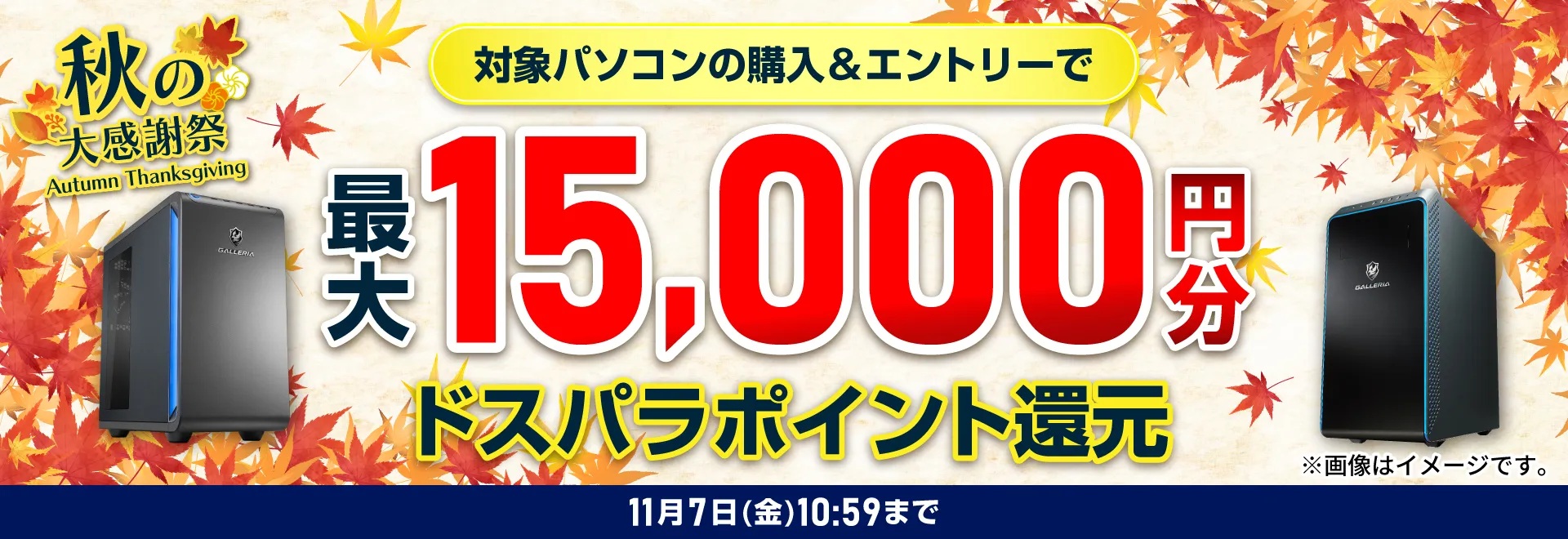 秋の大感謝祭<2025/11/7(金)10:59まで>