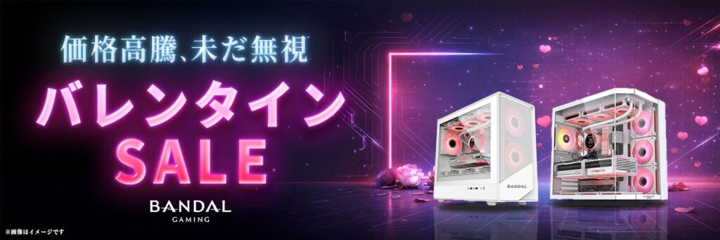 バンダルゲーミングのキャンペーン①:バレンタインセール