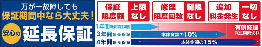 レベルインフィニティゲーミングPCの保証期間