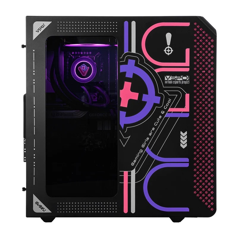 ぶいすぽっ!コラボPCの特徴①：特別仕様のオリジナルPCケース