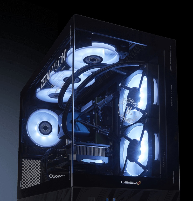ZETA DIVISIONコラボPCの特徴②：オリジナルカラーのライトアップ