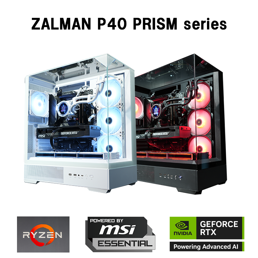 オススメゲーミングPC④:【P40 Prism】Ryzen7 7800x3D・RTX5070Ti