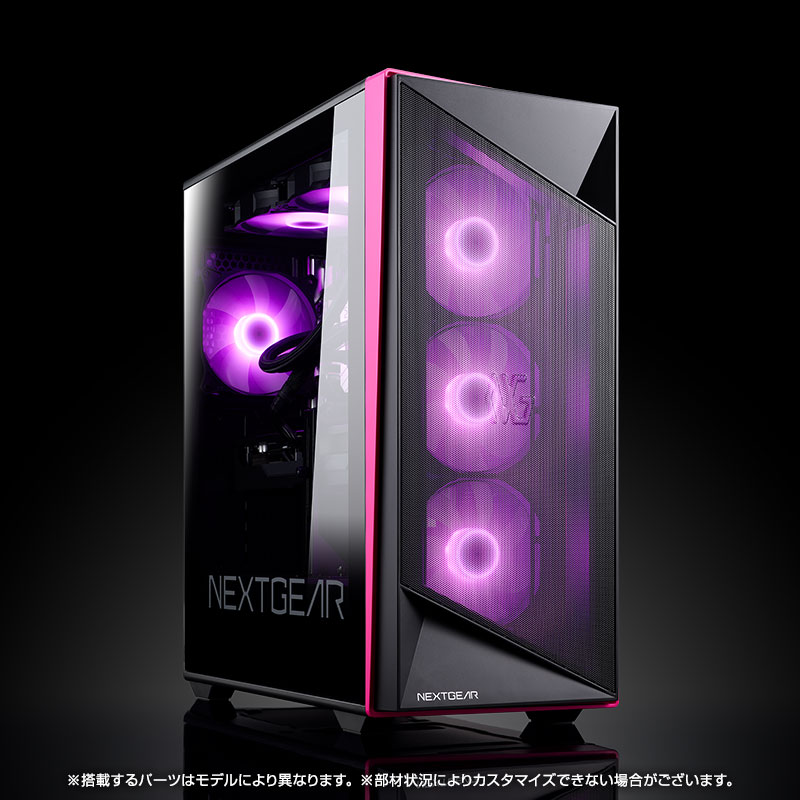 NEXTGEARのPCデザイン(フルタワー・ブラック)