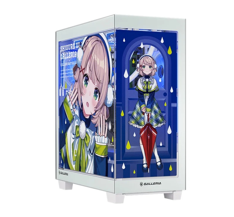 しぐれういコラボPCの特徴①：特別仕様のオリジナルPCケース